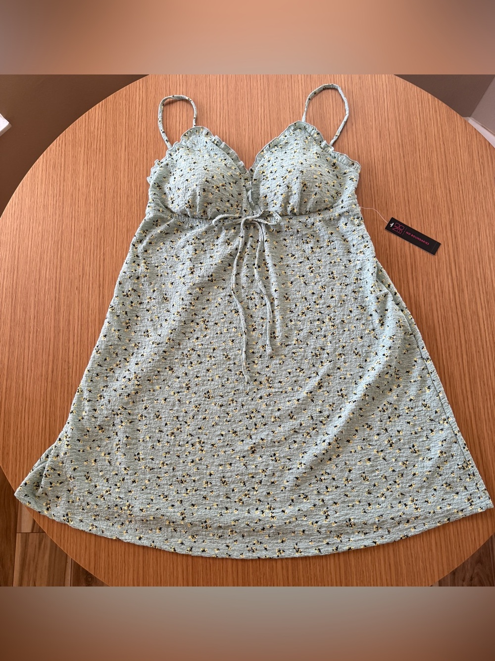 No Boundaries Light Green Floral Slip Dress